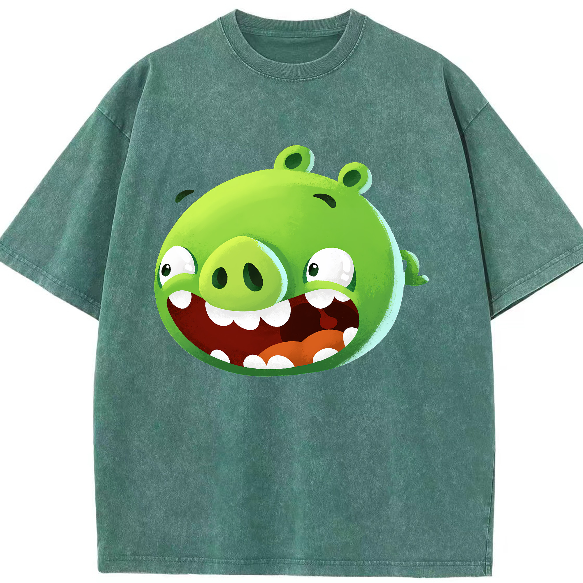 （画像用） Angry Birds アングリーバード 綿100% ヴィンテージ風 半袖Tシャツ（フロントプリント）